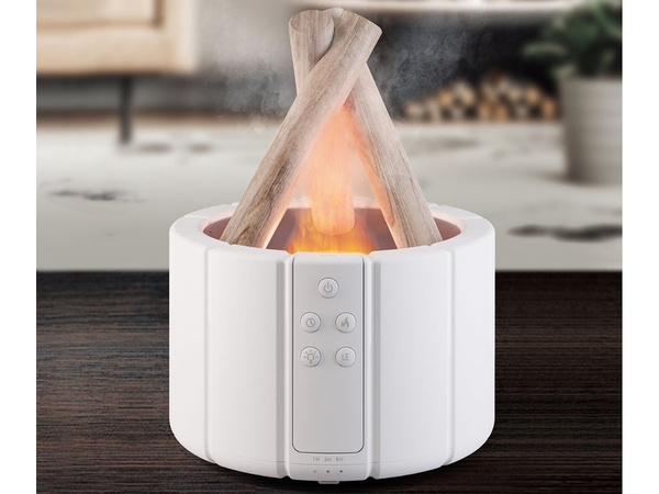 Nawilżacz powietrza usb dyfuzor z led rgb kominek mgiełka zapachowa ogień