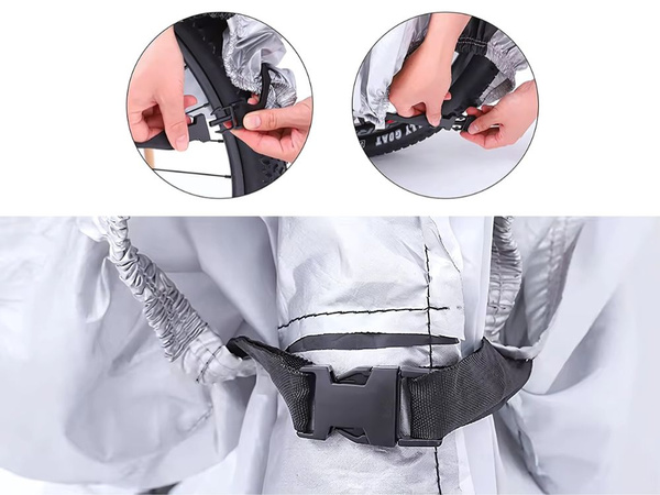 POKROWIEC NA ROWER MOTOR WODOODPORNY OCHRONNY 200x110 CM SOLIDNY MOCNY