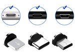 Kabel magnetyczny przwód do ładowania 3w1 micro typ-c usb lightning 1m