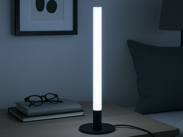 Lampa stojąca led 40cm nowoczesna dekoracyjna biurkowa podłogowa 3 odcienie