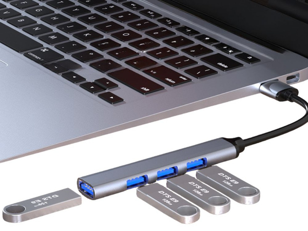 Hub rozdzielacz usb 3.0 5gb/s adapter stacja rozgałęźnik 4x porty usb 3.0