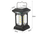Lampa solarna z czujnikiem zmierzchu ruchu 5 trybów 60 led cob z pilotem