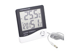 Termometr cyfrowy lcd wew. zewnętrzny data alarm