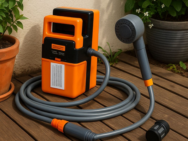 Prysznic przenośny elektryczny turystyczny pompka usb kemping samochód