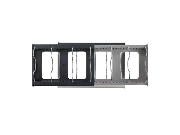 Stojak organizer na patelnie garnki rozsuwany