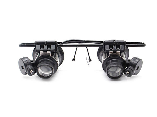 Lupa okulary zegarmistrzowska mocna led 20x 15mm