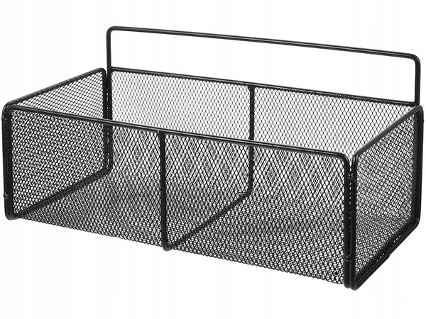 Koszyk wiszący kosz organizer metalowy zawieszany półka kuchenna czarna