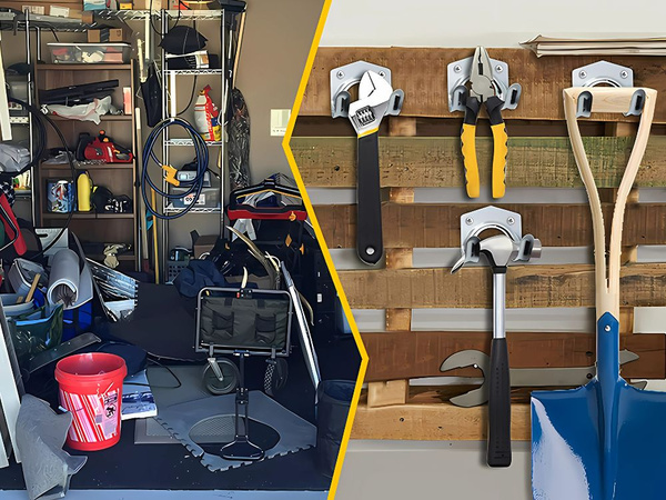 Wieszaki ścienne na narzędzia haczyki uchwyty 20szt metal zestaw z wkrętami