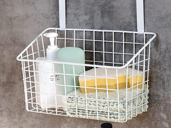 Kosz koszyk organizer metalowy zawieszany na drzwi półka wisząca kuchenna