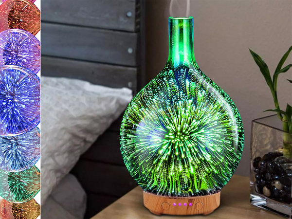 Nawilżacz powietrza aromaterapia dyfuzor zapachowy lampka nocna rgb 3d