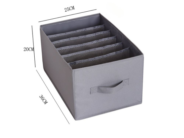 Organizer na ubrania bielizne spodnie do szuflady szafy skarpetki szary