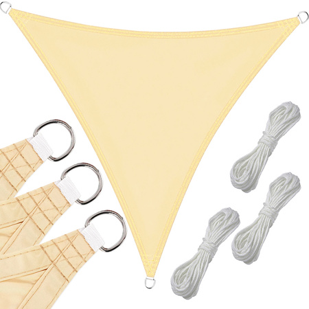 Żagiel przeciwsłoneczny ogrodowy wodoodporny 3x3x3m trójkąt wodoodporny