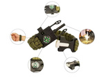 BRANSOLETKA SURVIVAL OPASKA 5W1 KOMPAS KRZESIWO LINKA OSTRZE LINKA PARACORD