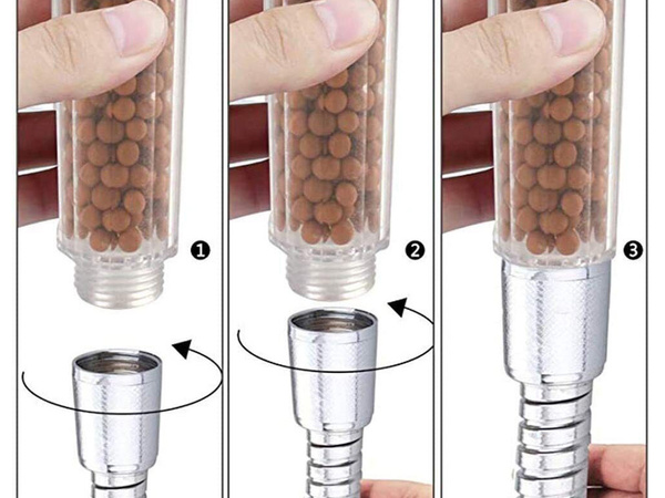 Słuchawka prysznicowa oszczędna z filtrem kamienym