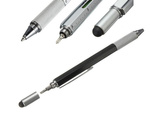 Długopis wielofunkcyjny śrubokręt multitool 6w1 miarka poziomica klips