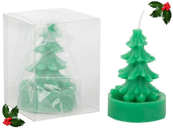 Świeca zapachowa choinka świąteczna świeczka aromatyczna bożonarodzeniowa