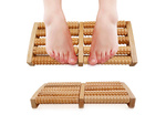 Masażer do stóp tradycyjny drewniany roller 2x5