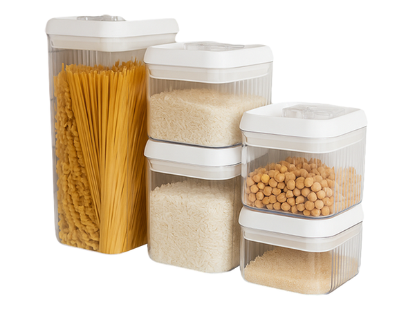 Pojemniki kuchenne na żywność do makaronu pojemnik z uszczelką zestaw 5 szt