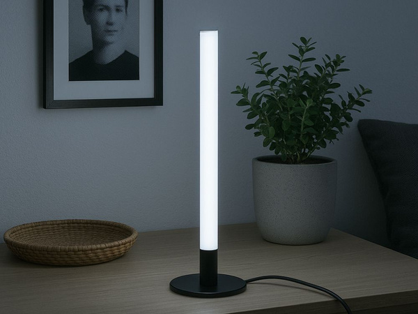 Lampa stojąca led 40cm nowoczesna dekoracyjna biurkowa podłogowa 3 odcienie