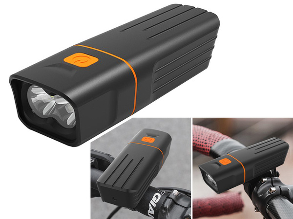 Lampka rowerowa przód tył zestaw do roweru led usb