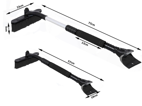 Skrobaczka szczotka zmiotka teleskopowa składana do auta szyby śniegu lodu