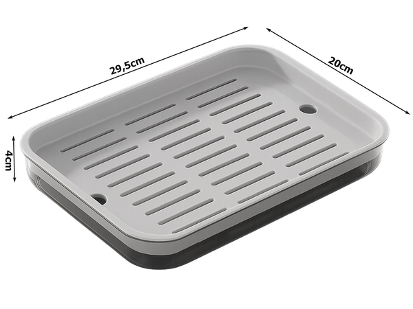 Taca kuchenna dwuwarstwowa ociekacz na naczynia warzywa owoce plastikowa