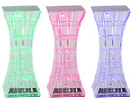 Lampka kryształ nocna stołowa led rgb usb pilot