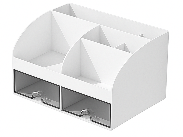 Przybornik organizer na biurko półki na kosmetyki drobiazgi szuflady szafka