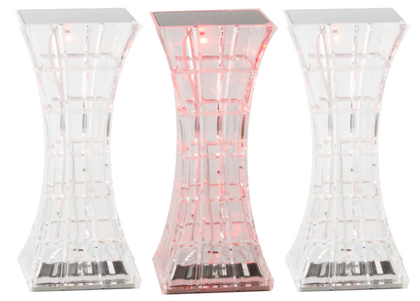 Lampka kryształ nocna stołowa led rgb usb pilot
