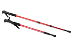 Teleskopowe kijki kije nordic walking kolor czerwony