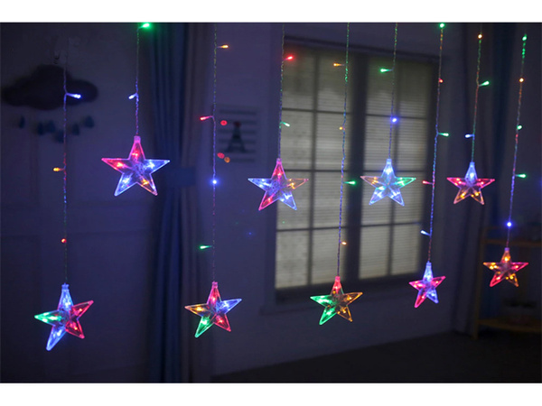 KURTYNA ŚWIETLNA 138 LED KOLOR (30)