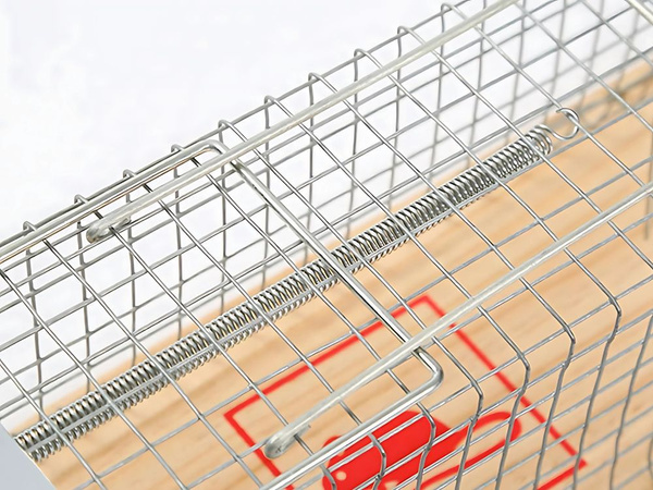 Pułapka żywołapka na szczury gryzonie humanitarna duża metalowa klatka xl