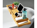 Półka na wanne regulowana duża bamboo spa nakładka