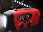 Radio latarka akumulatorowe solarne dynamo na korbkę powerbank usb awaryjne