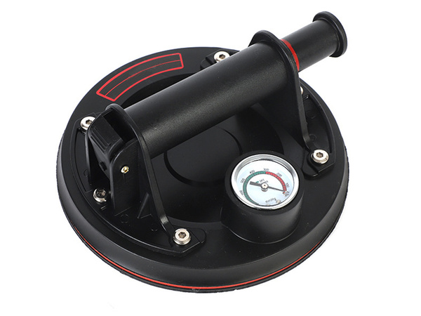 Przyssawka próżnowa uchwyt do płytek glazury szyb z manometrem pompką 200kg