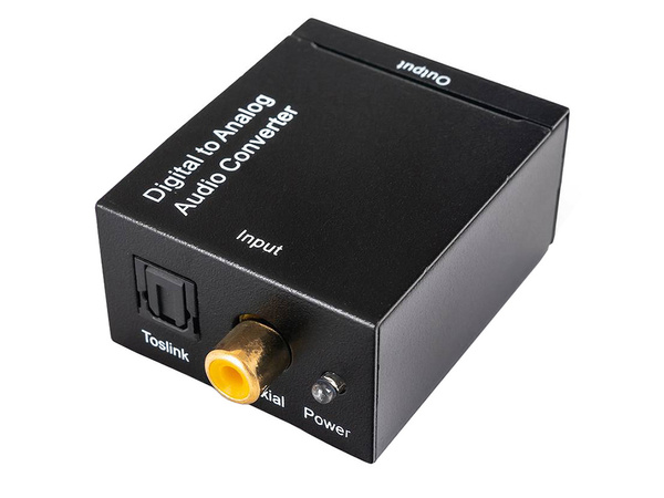 Konwerter optyczny toslink spdif na 2x cinch rca