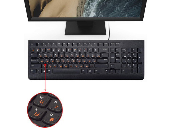 NAKLEJKI NAKŁADKI NALEPKI NA KLAWIATURĘ LAPTOPA PC QWERTY CYRLICA 11X13mm
