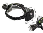Latarka czołowa bailong led xhp160 powerbank zoom