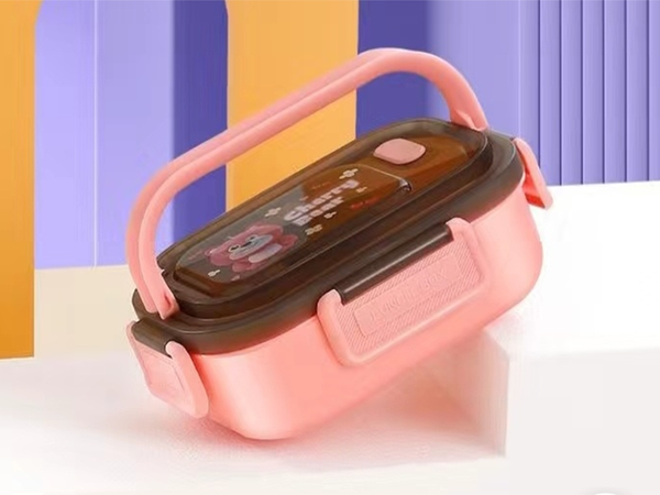 Lunchbox śniadaniówka pojemnik na śniadanie obiad z przegródkami sztućce