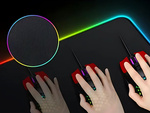 PODKŁADKA GAMINGOWA PODŚWIETLANA RGB XL 80X30 POD MYSZKĘ KLAWIATURĘ USB