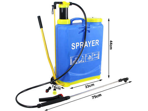 Opryskiwacz plecakowy ciśnieniowy ręczny ogrodowy spryskiwacz lanca 16l