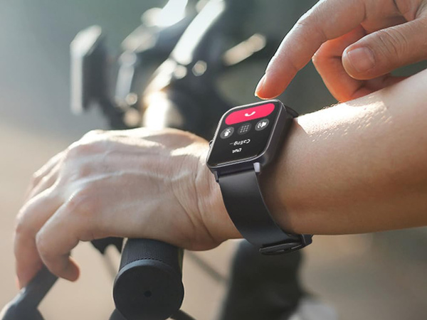 Smartwatch zegarek damski męski gumowy pasek sport bluetooth rozmowy złoty