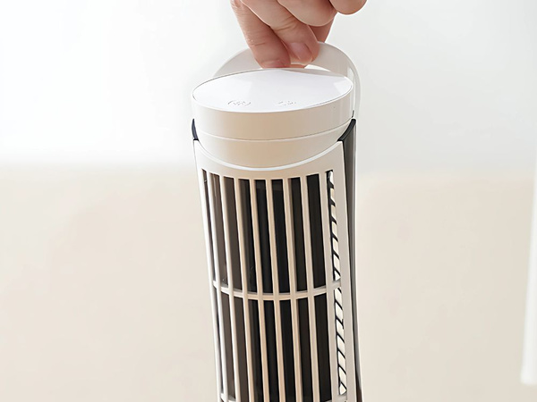 Wentylator kolumnowy mini biurkowy z lampką led 2 biegi usb cicha praca