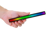 LEDY USB REAKCJA NA DŹWIĘK MULTIKOLOR NEON RGB LED AKUMULATOROWE