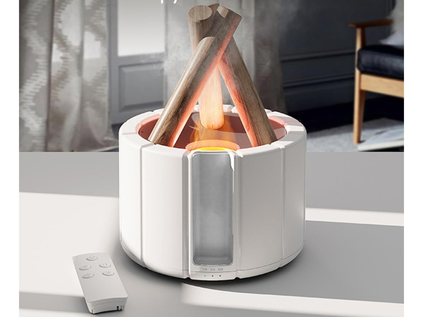 Nawilżacz powietrza usb dyfuzor z led rgb kominek mgiełka zapachowa ogień