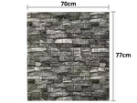 PANELE ŚCIENNE 3D CEGŁA SZARA TAPETA SAMOPRZYLEPNE DEKORACYJNA PIANKOWA