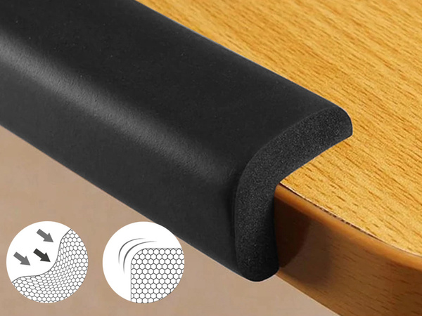 Taśma piankowa zabezpieczjąca ranty rogi kanty narożniki miękka do mebli 2m