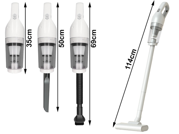 Odkurzacz samochodowy bezprzewodowy ręczny do auta akumulatorowy 120w