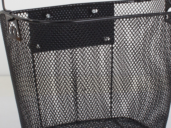 Duzy kosz rowerowy metalowy koszyk do roweru click