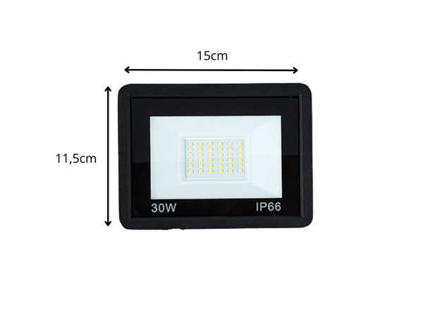 Naświetlacz halogen reflektor led 30w 6000k zewnętrzny wodoodporny ip66